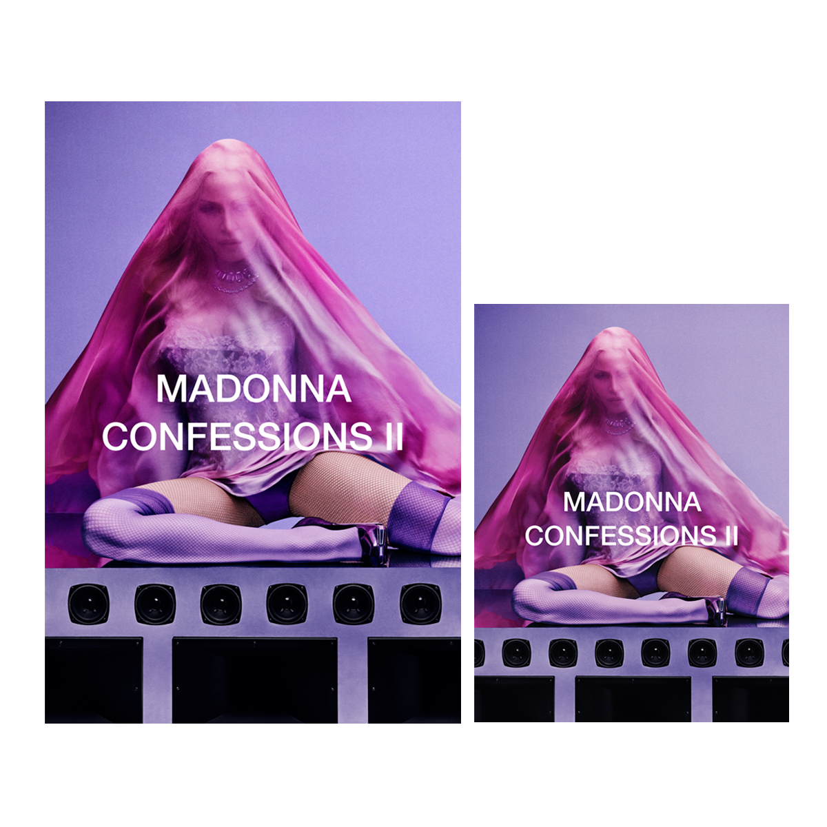 Madonna Confessions Ⅱ 限定盤 マドンナ 非売品ポスター 白 Madonna